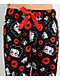 Betty Boop Kisses Black & Red Plush Lounge Pants - Thumbnail image 5 of 6
