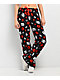 Betty Boop Kisses Black & Red Plush Lounge Pants - Thumbnail image 1 of 6