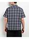 Billabong Bad Dog Plaid Blue & Grey Short Sleeve Button Up Shirt - Thumbnail image 2 of 3