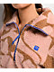 Billabong Barra Pink & Brown Half Zip Sherpa Jacket - Thumbnail image 3 of 3