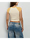 Billabong Beach Club Babe Raglan Yellow Crop T-Shirt - Thumbnail image 2 of 4