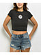 Billabong Bring The Sun Black Crop T-Shirt - Thumbnail image 1 of 2