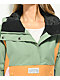 Billabong Day Break Green, Gold, & Pink 10K Anorak Snowboard Jacket
