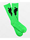 Billie Eilish Blohsh Logo Green Crew Socks