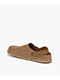 Birkenstock Lutry Suede Taupe Clogs - Thumbnail image 2 of 4