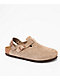 Birkenstock Tokio Soft Footbed Taupe Clogs - Thumbnail image 1 of 4