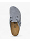 Birkenstock Women's Boston Soft Footbed Stone Blue Clogs - Thumbnail image 4 of 5