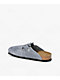 Birkenstock Women's Boston Soft Footbed Stone Blue Clogs - Thumbnail image 2 of 5