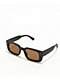 Black & Brown Rectangle Sunglasses - Thumbnail image 1 of 2