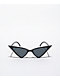 Black Extra Winged Cat Eye Sunglasses