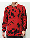 Black Mountain Black & Red Tie Dye Crewneck Sweater