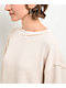 Blu Pepper Balloon Sleeve Cream Sweater - Thumbnail image 3 of 3