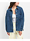 Blu Pepper Oversized Blue Denim Shacket - Thumbnail image 1 of 5