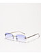 Blue Oval Wire Sunglasses - Thumbnail image 1 of 2