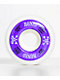 Bones 100 Ringers 55mm Pure White & Purple Skateboard Wheels - Thumbnail image 1 of 3