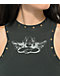 Boys Lie Stud Black Wash Crop Tank Top - Thumbnail image 3 of 3