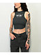 Boys Lie Stud Black Wash Crop Tank Top - Thumbnail image 1 of 3