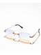 Braid Beveled Frameless Sunglasses - Thumbnail image 1 of 3