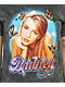 Britney Spears camiseta lavada negra con mariposas