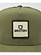 Brixton Alpha Block Surplus Olive Trucker Hat - Thumbnail image 3 of 3
