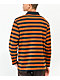 Brixton Beta Orange & Black Stripe Rugby Shirt - Thumbnail image 2 of 3
