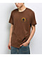 Brixton Blind Pinecone Brown T-Shirt - Thumbnail image 2 of 3