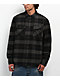 Brixton Bowery Black & Charcoal Flannel Shirt - Thumbnail image 4 of 4