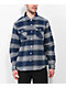 Brixton Bowery Blue & Grey Flannel Shirt - Thumbnail image 1 of 3