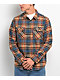 Brixton Bowery Blue & Sand Flannel Shirt - Thumbnail image 1 of 3