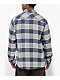 Brixton Bowery Blue Flannel Shirt - Thumbnail image 2 of 3