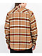Brixton Bowery Brown, Red, & Green Flannel Shirt