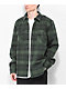 Brixton Bowery Heavy Green Plaid Flannel Shirt - Thumbnail image 1 of 4
