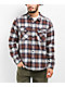 Brixton Bowery Lightweight Blue & Brown Flannel Shirt - Thumbnail image 1 of 3