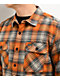Brixton Bowery Orange Lightweight Flannel Shirt - Thumbnail image 3 of 3