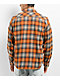 Brixton Bowery Orange Lightweight Flannel Shirt - Thumbnail image 2 of 3