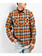 Brixton Bowery Orange Lightweight Flannel Shirt - Thumbnail image 1 of 3