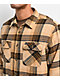Brixton Bowery Sand & Black Flannel Shirt - Thumbnail image 3 of 3