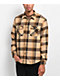 Brixton Bowery Sand & Black Flannel Shirt - Thumbnail image 1 of 3
