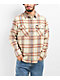 Brixton Bowery Sand & Red Flannel Shirt - Thumbnail image 1 of 3