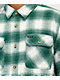 Brixton Bowery camisa de franela a cuadros verde azulados y blancos