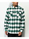 Brixton Bowery camisa de franela a cuadros verde azulados y blancos