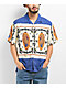 Brixton Bunker Reserve Fiesta Blue Short Sleeve Button Up Shirt - Thumbnail image 1 of 4