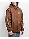 Brixton Claxton Crest Brown Windbreaker Jacket - Thumbnail image 1 of 5