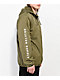 Brixton Claxton Crest Lined Olive Green Zip Jacket - Thumbnail image 4 of 5