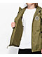 Brixton Claxton Crest Lined Olive Green Zip Jacket - Thumbnail image 5 of 5