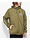 Brixton Claxton Crest Lined Olive Green Zip Jacket - Thumbnail image 1 of 5