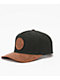 Brixton Crest Black & Brown Netplus Snapback Hat - Thumbnail image 1 of 3