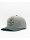 Brixton Crest Dark Heather & Dark Green Snapback Hat - Thumbnail image 1 of 3