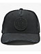 Brixton Crest Distress Black Canvas Snapback Hat - Thumbnail image 3 of 3