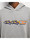 Brixton Flames Gunmetal Heather Oversized Hoodie - Thumbnail image 3 of 3